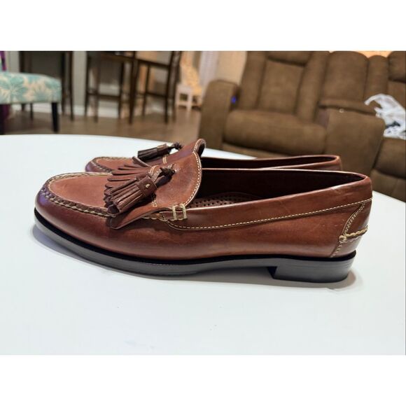 Cole Haan Size 9.5 Tassled Kiltie Loafers Brown Leather Classic Comfort Shoes main image 14